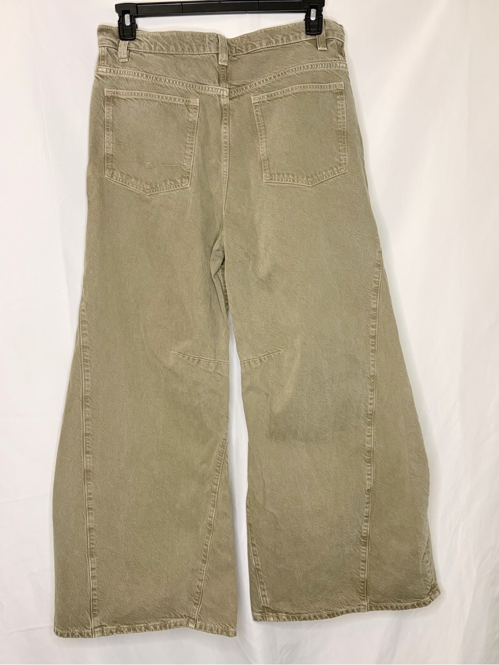 Free People We The Free Eden High Slouchy Wide Leg Jeans Taupe Brown Size 29 - Picture 7 of 13